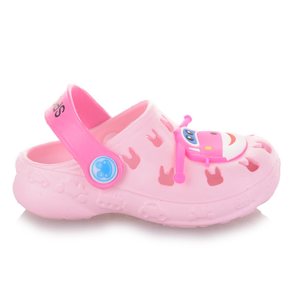 KIDS' SHOES- CODE: 328-2-PINK- Pink colored kids' crocs Product's  CharacteristicsMater